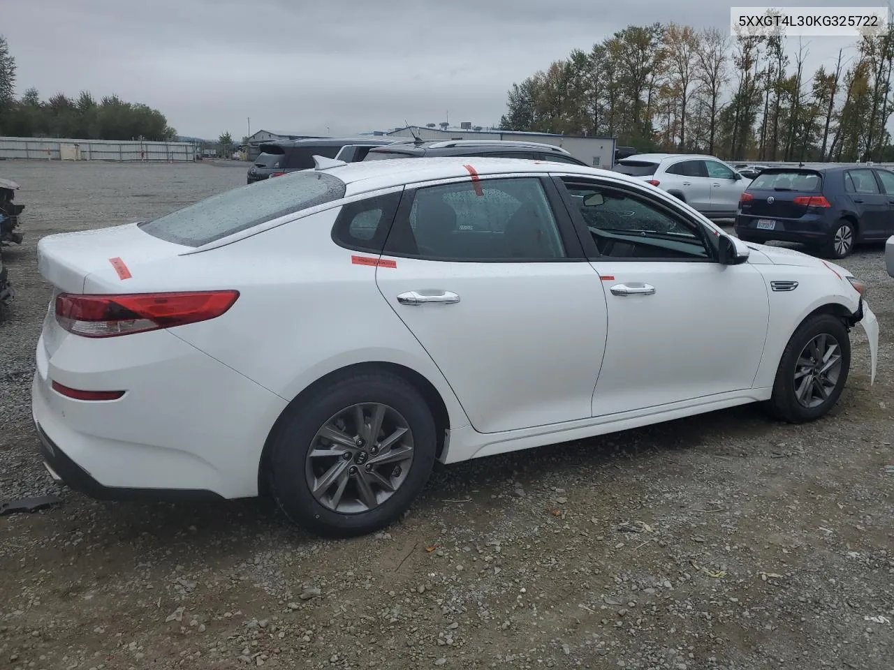 2019 Kia Optima Lx VIN: 5XXGT4L30KG325722 Lot: 72727804