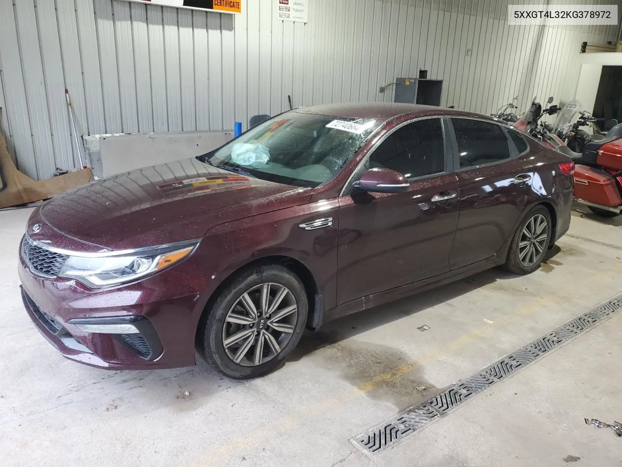 2019 Kia Optima Lx VIN: 5XXGT4L32KG378972 Lot: 72740664