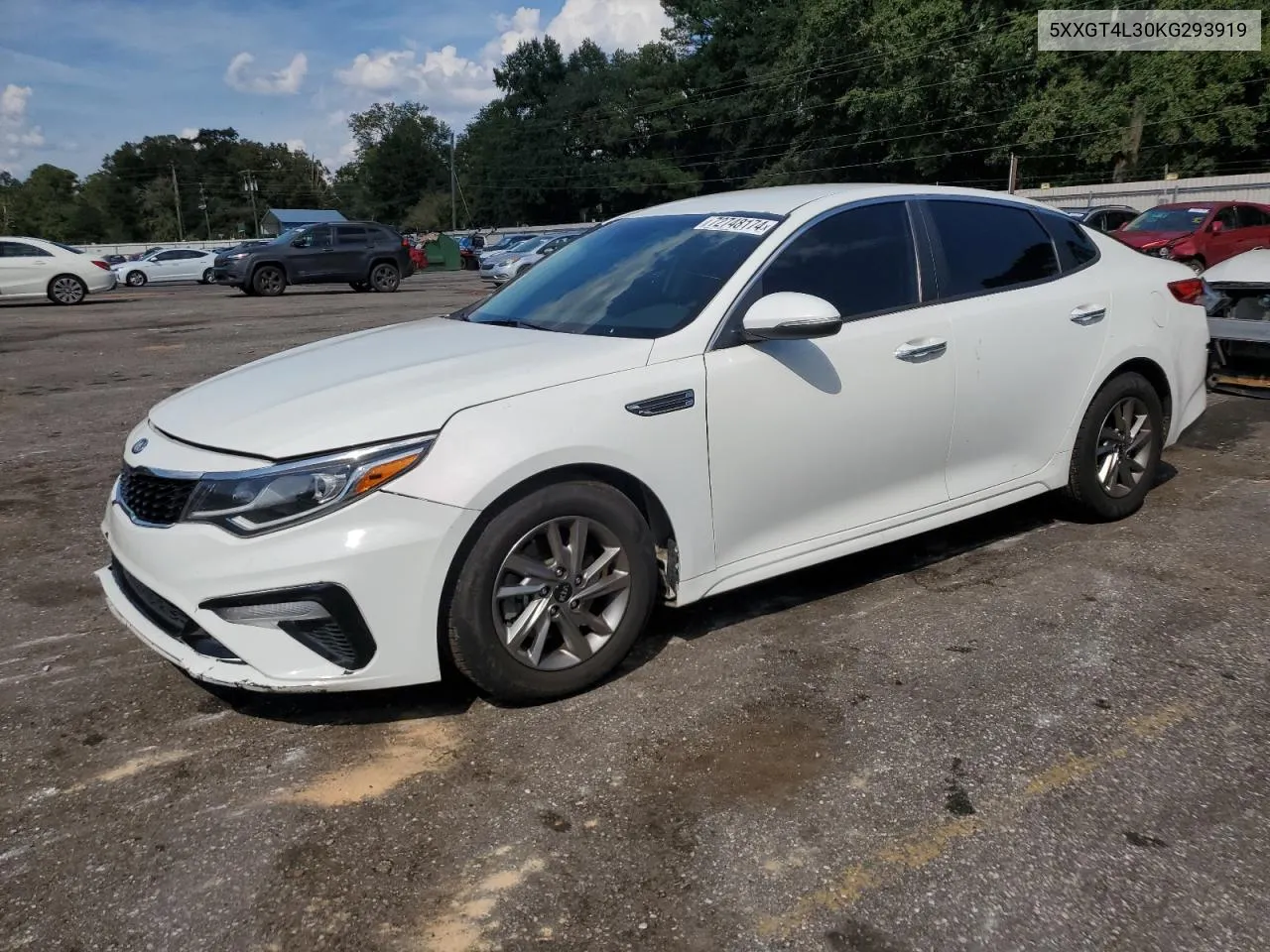 2019 Kia Optima Lx VIN: 5XXGT4L30KG293919 Lot: 72748174