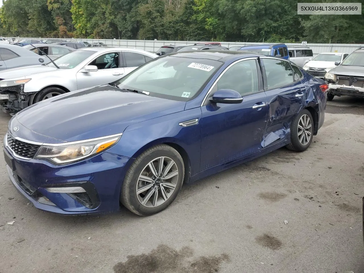 2019 Kia Optima Ex VIN: 5XXGU4L13KG366969 Lot: 72778964