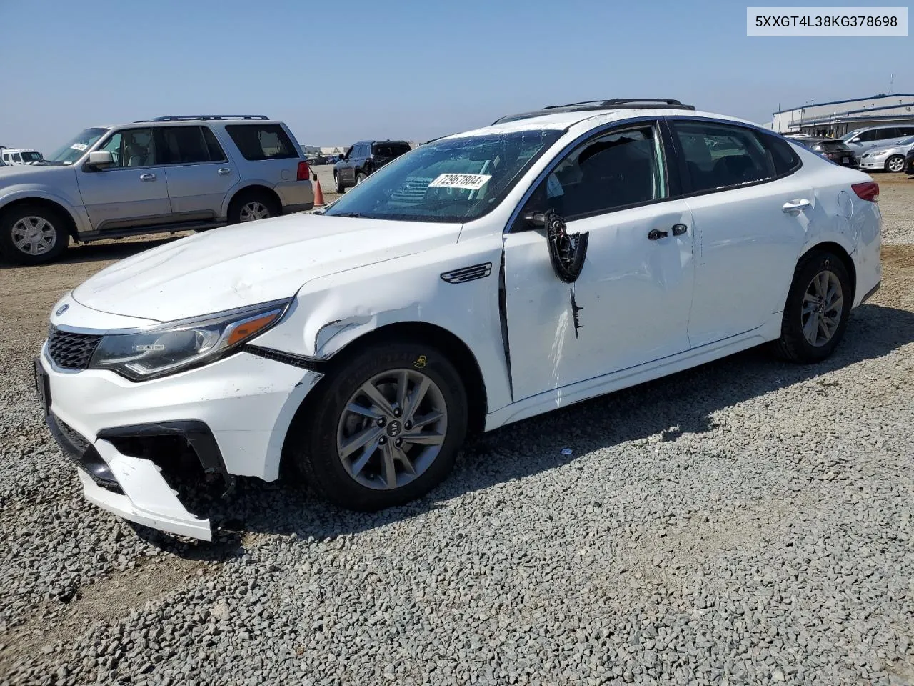 2019 Kia Optima Lx VIN: 5XXGT4L38KG378698 Lot: 72967804