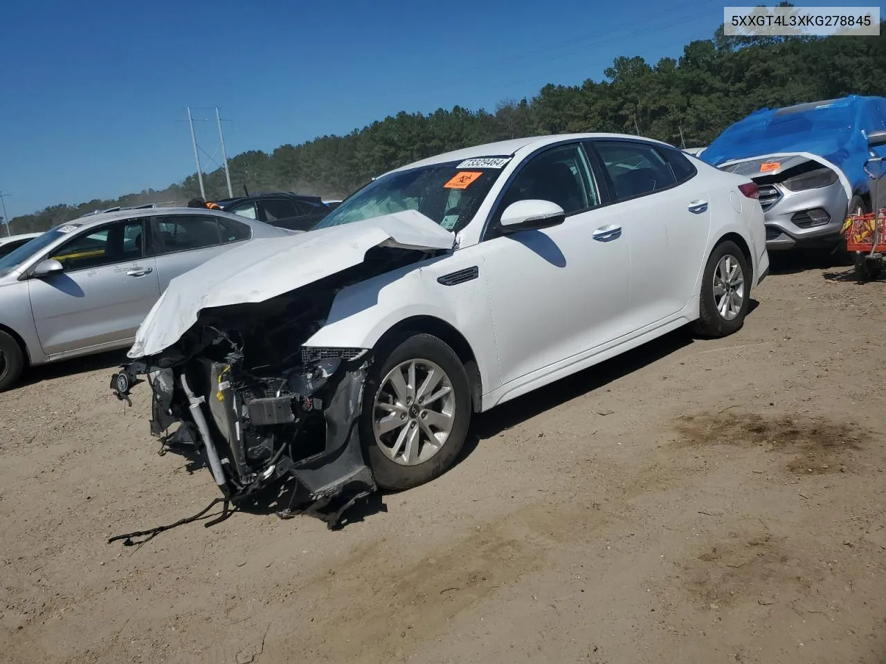 2019 Kia Optima Lx VIN: 5XXGT4L3XKG278845 Lot: 73329464