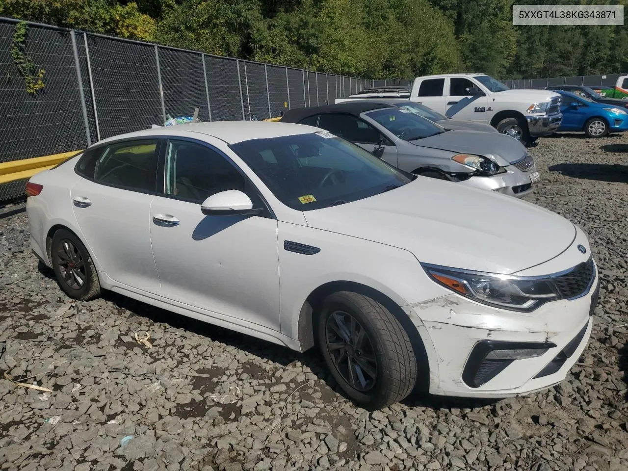 5XXGT4L38KG343871 2019 Kia Optima Lx