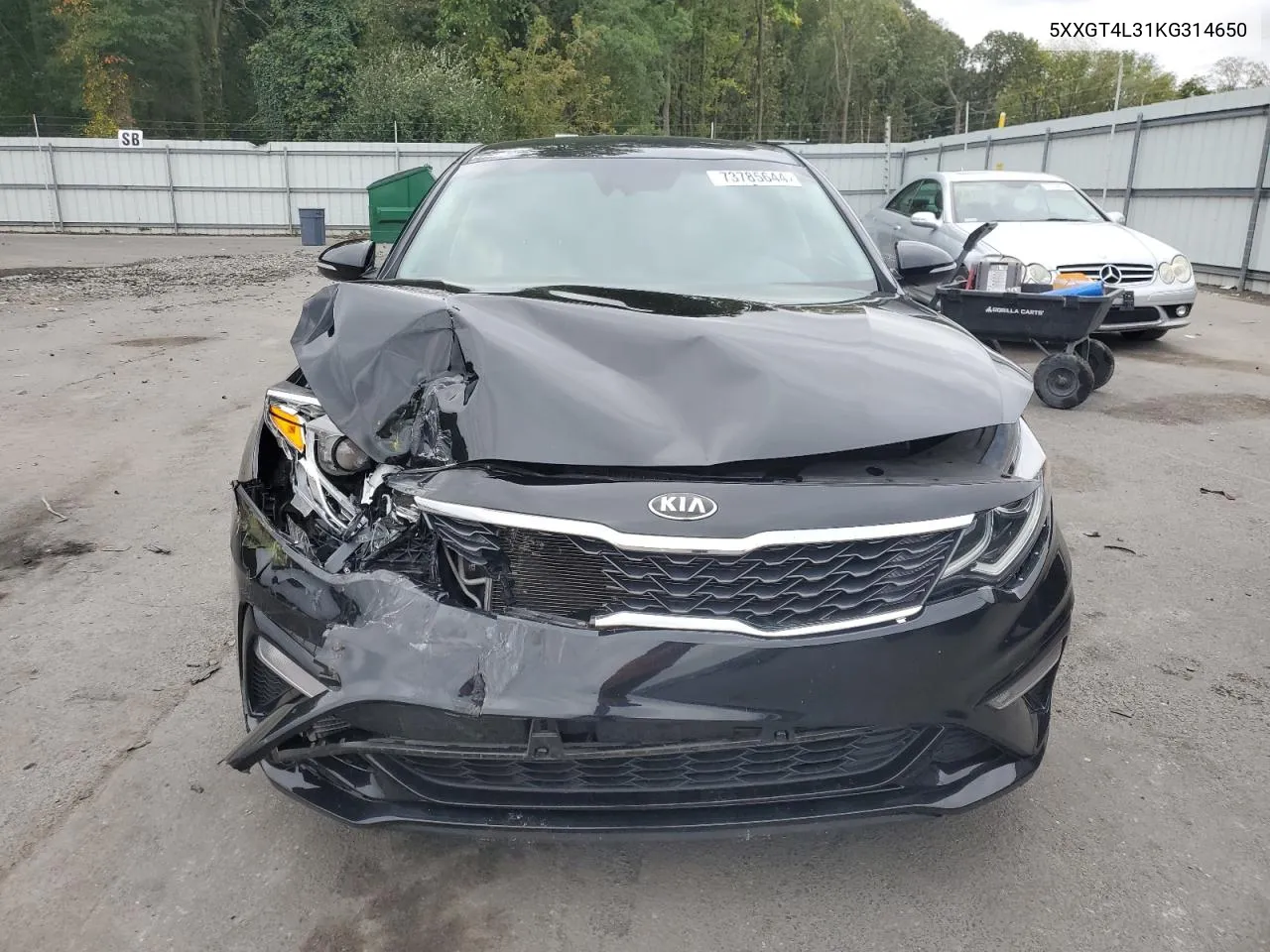 2019 Kia Optima Lx VIN: 5XXGT4L31KG314650 Lot: 73785644