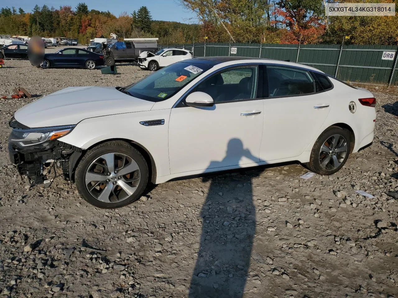 2019 Kia Optima Lx VIN: 5XXGT4L34KG318014 Lot: 73997584