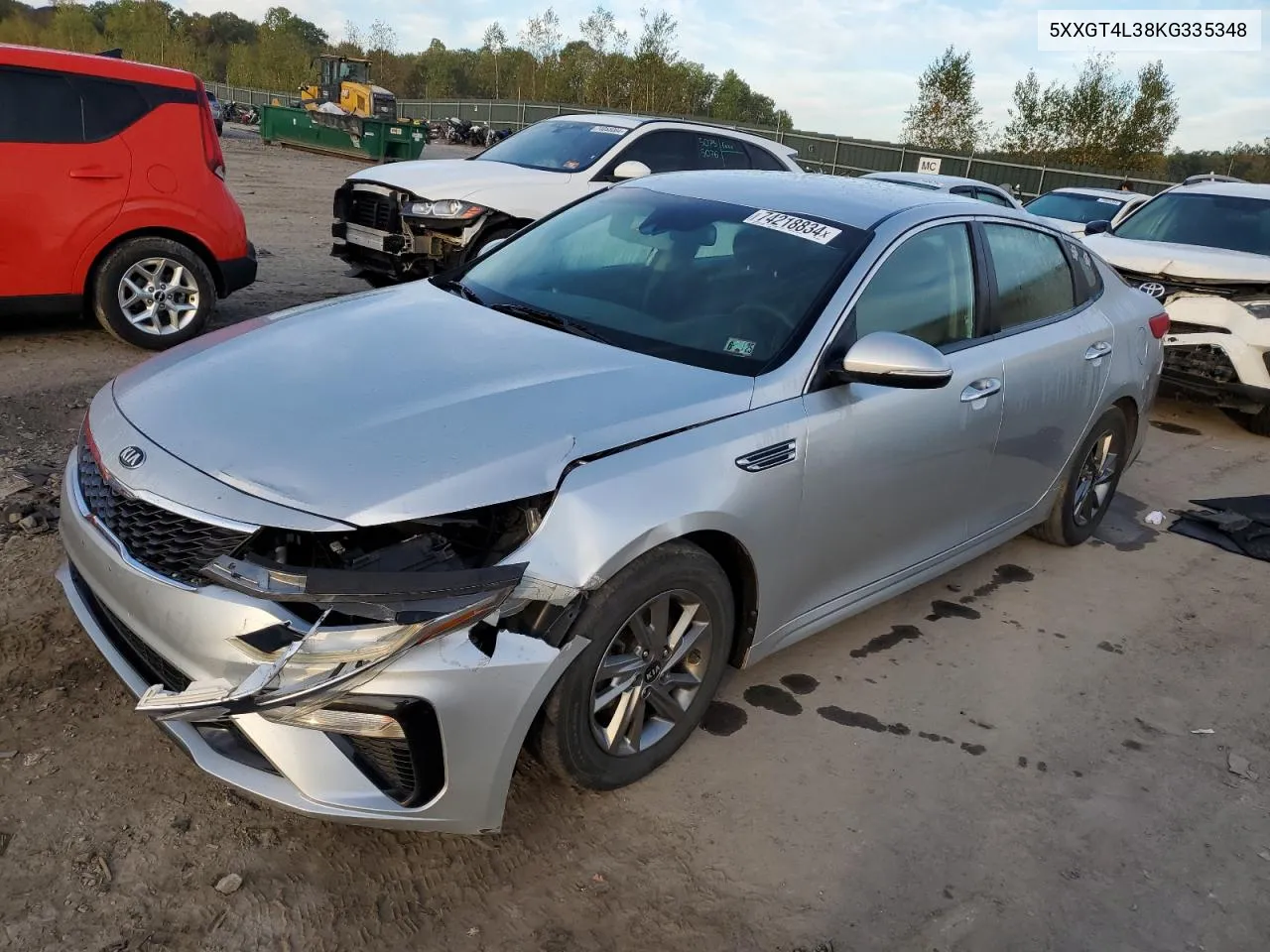 2019 Kia Optima Lx VIN: 5XXGT4L38KG335348 Lot: 74218834