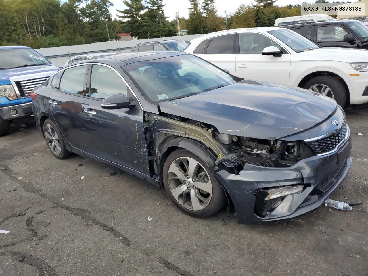 5XXGT4L34KG378133 2019 Kia Optima Lx