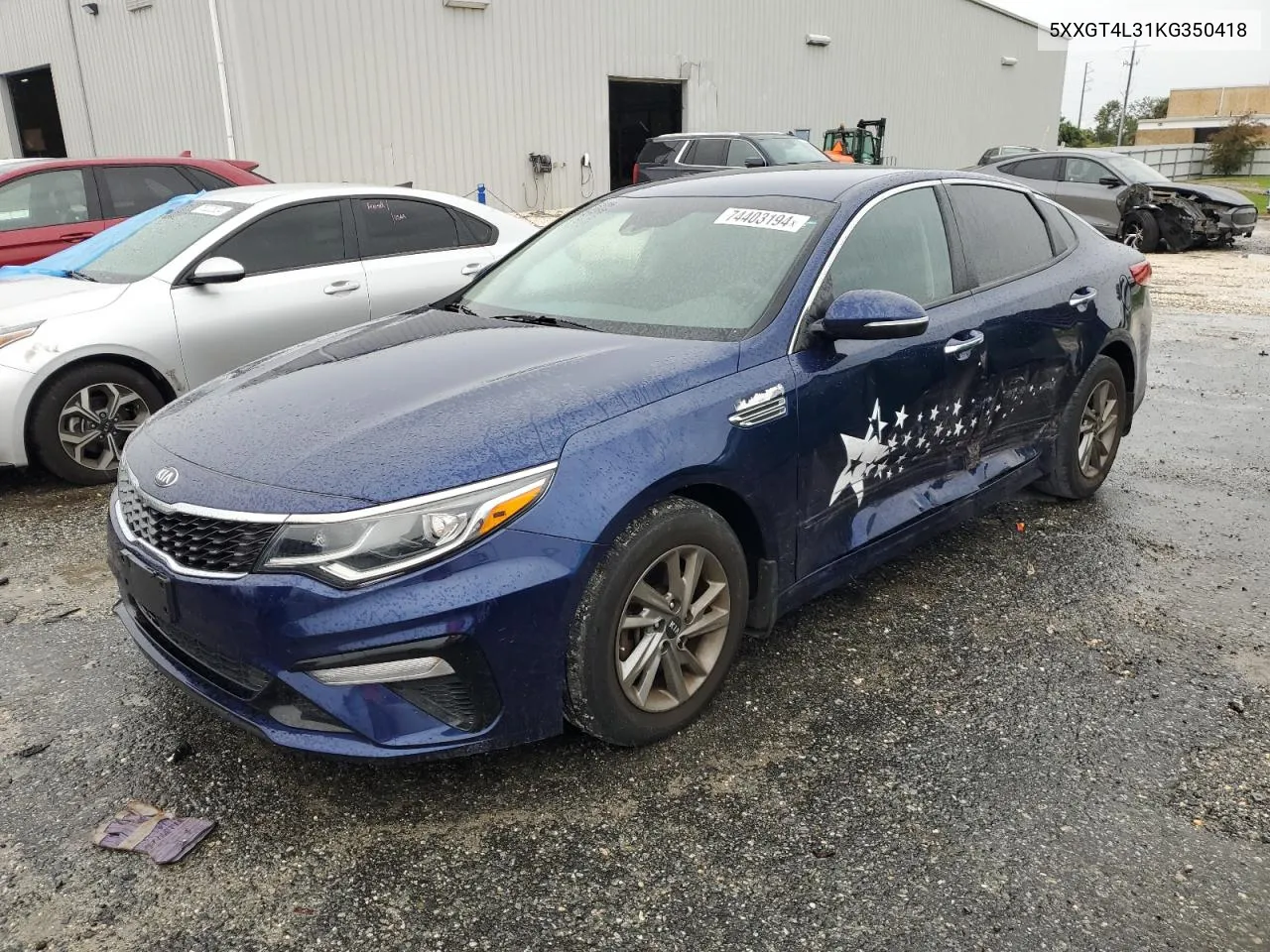 5XXGT4L31KG350418 2019 Kia Optima Lx