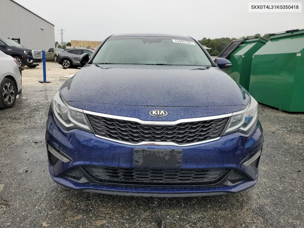 2019 Kia Optima Lx VIN: 5XXGT4L31KG350418 Lot: 74403194