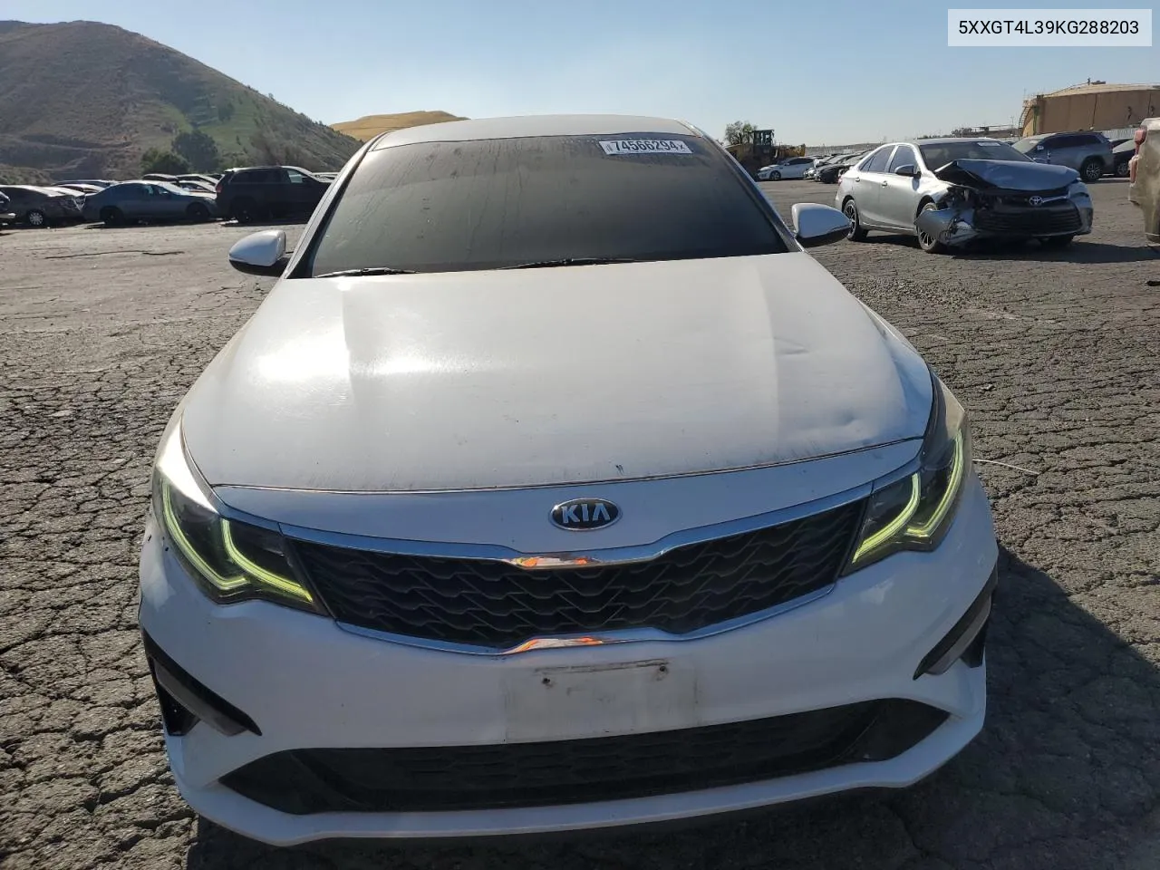 5XXGT4L39KG288203 2019 Kia Optima Lx