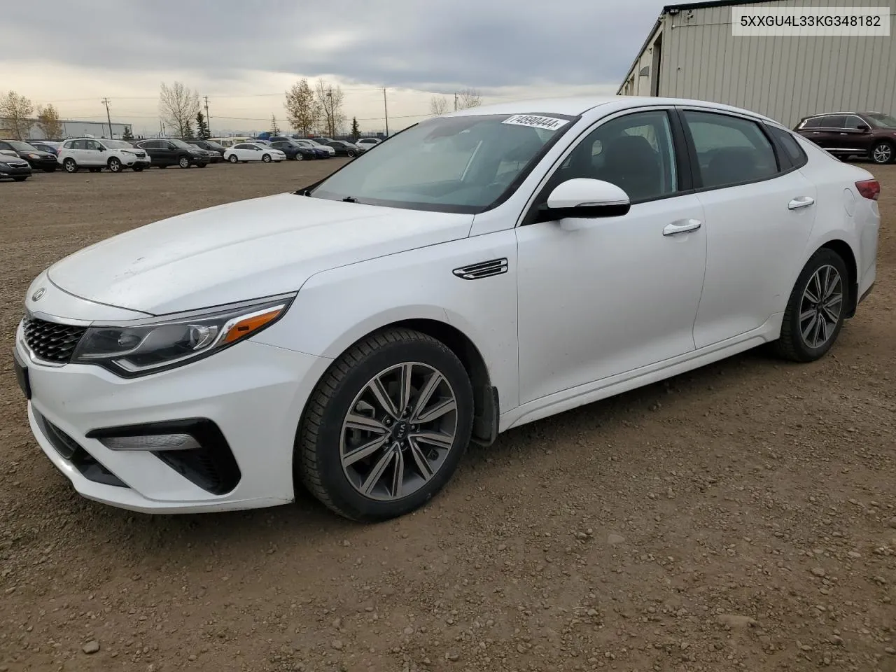 2019 Kia Optima Ex VIN: 5XXGU4L33KG348182 Lot: 74590444