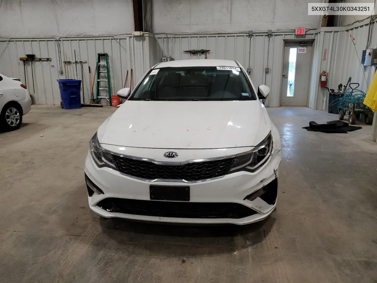 2019 Kia Optima Lx VIN: 5XXGT4L30KG343251 Lot: 74611894