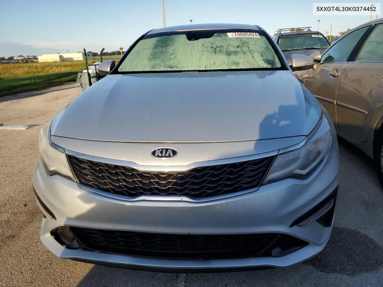 2019 Kia Optima Lx VIN: 5XXGT4L30KG374452 Lot: 74695424