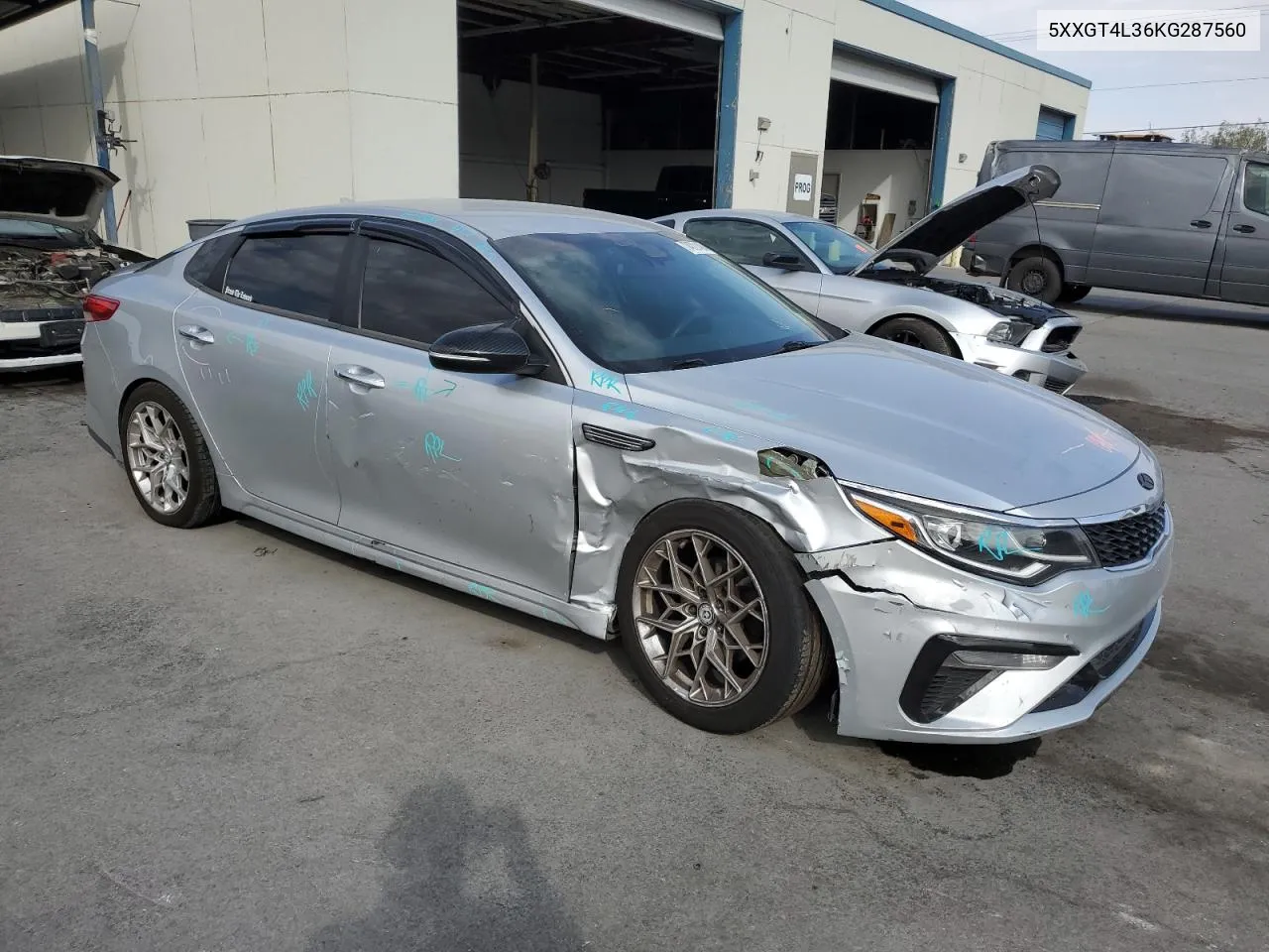 2019 Kia Optima Lx VIN: 5XXGT4L36KG287560 Lot: 74721484