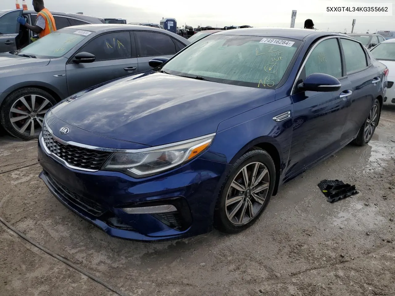 2019 Kia Optima Lx VIN: 5XXGT4L34KG355662 Lot: 74916284