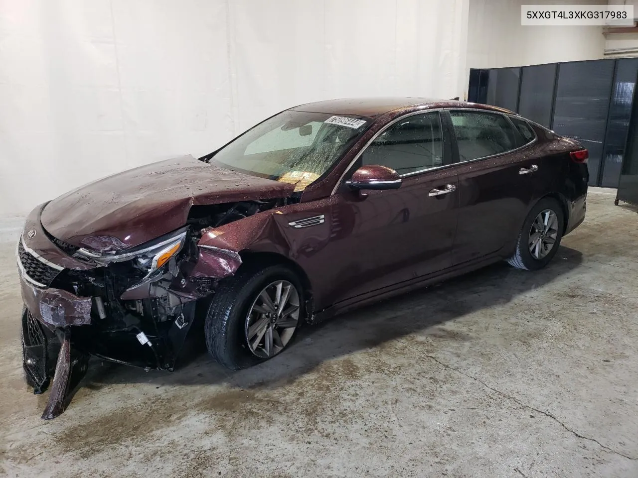 2019 Kia Optima Lx VIN: 5XXGT4L3XKG317983 Lot: 75096444