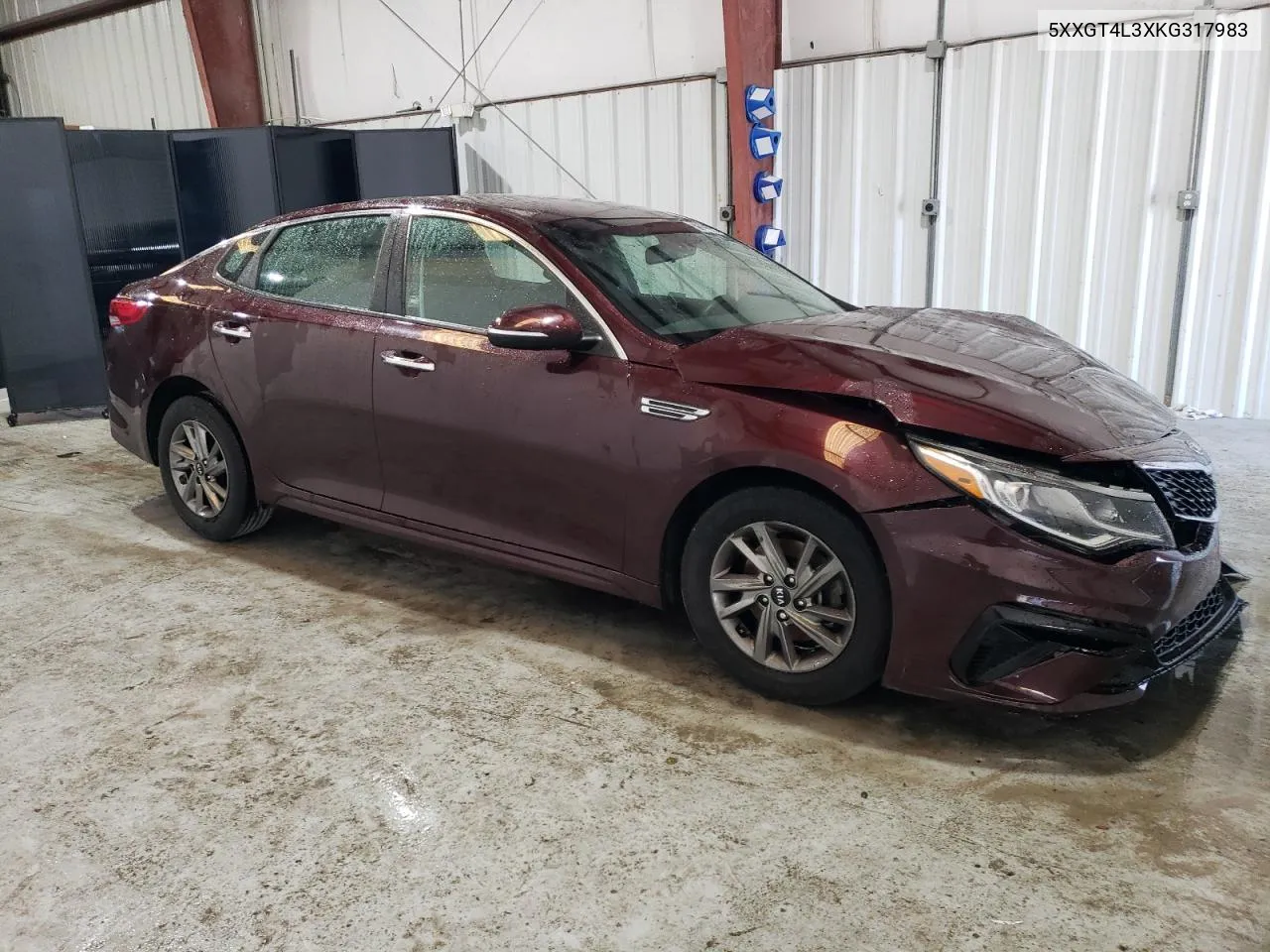 2019 Kia Optima Lx VIN: 5XXGT4L3XKG317983 Lot: 75096444