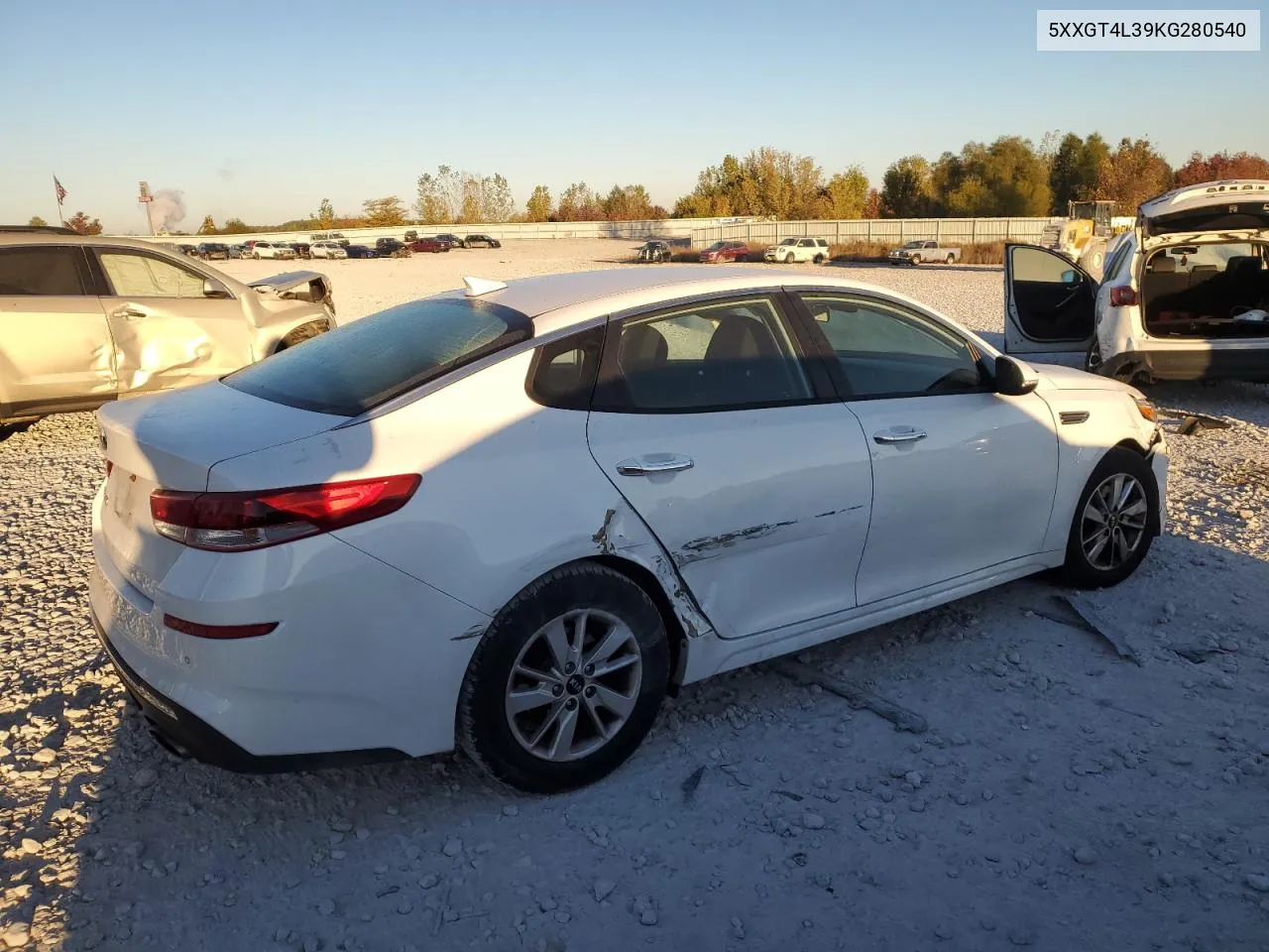 2019 Kia Optima Lx VIN: 5XXGT4L39KG280540 Lot: 75136754