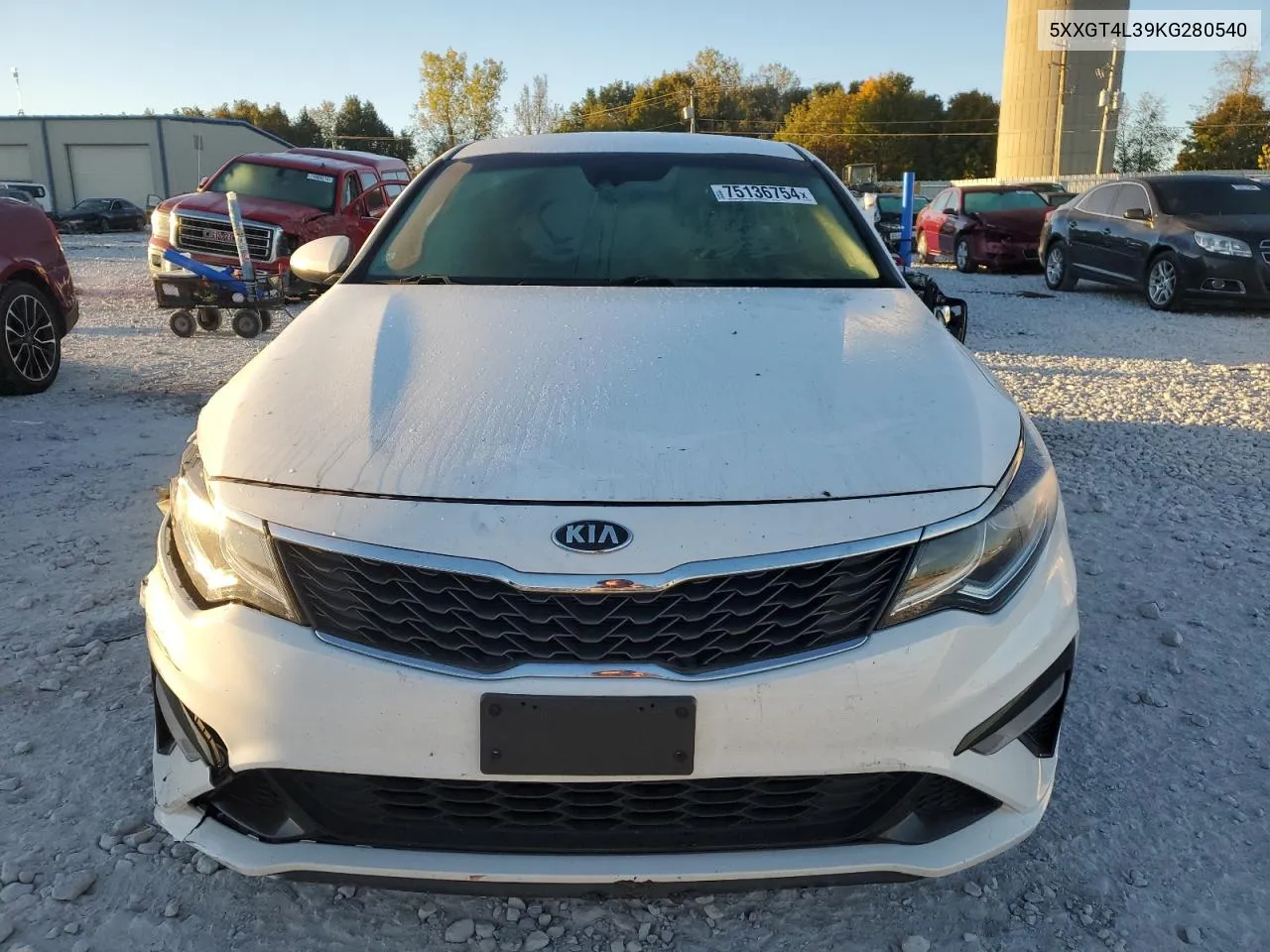 5XXGT4L39KG280540 2019 Kia Optima Lx