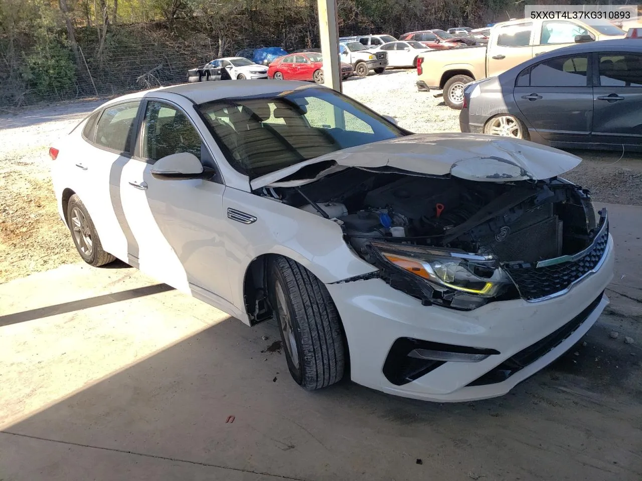 2019 Kia Optima Lx VIN: 5XXGT4L37KG310893 Lot: 75204104