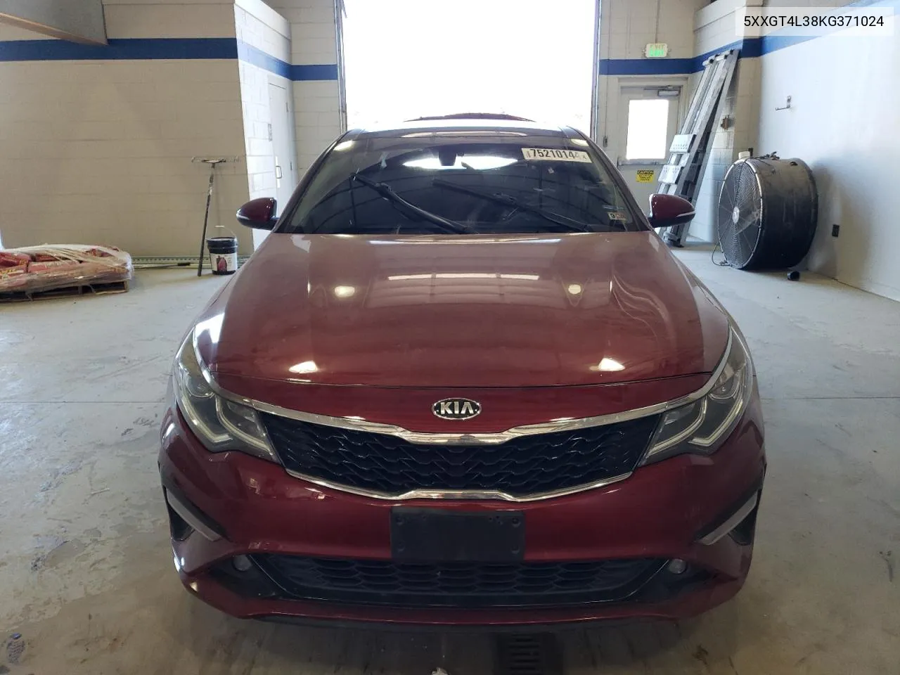 2019 Kia Optima Lx VIN: 5XXGT4L38KG371024 Lot: 75210144