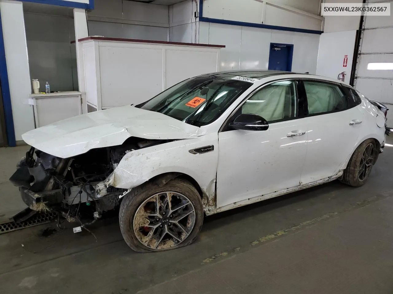 2019 Kia Optima Sx VIN: 5XXGW4L23KG362567 Lot: 75258904