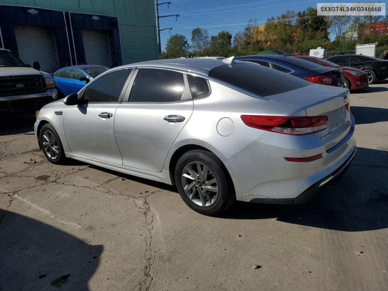 2019 Kia Optima Lx VIN: 5XXGT4L34KG346668 Lot: 75522854