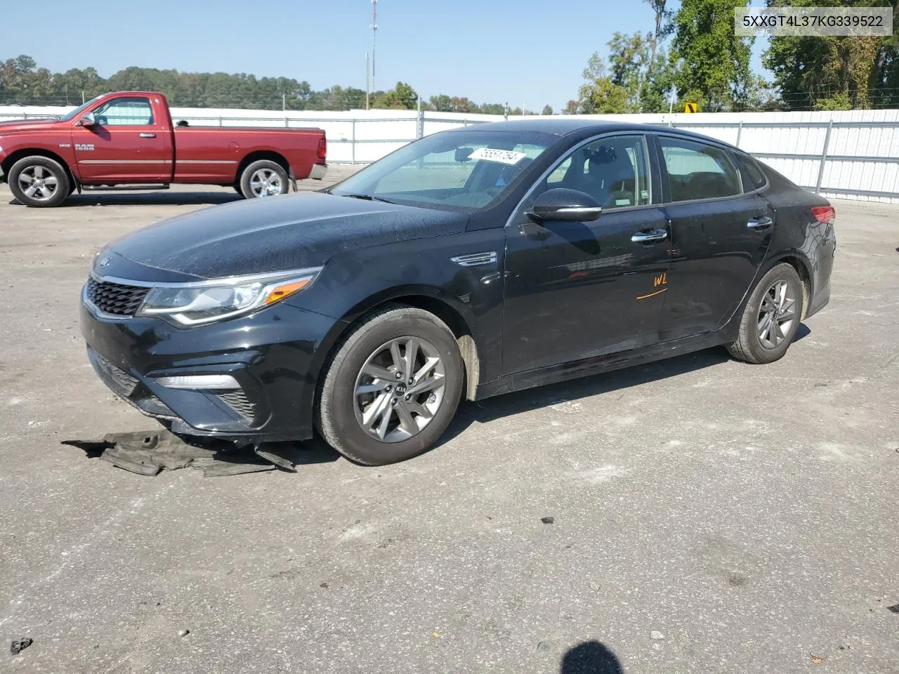 2019 Kia Optima Lx VIN: 5XXGT4L37KG339522 Lot: 75551754