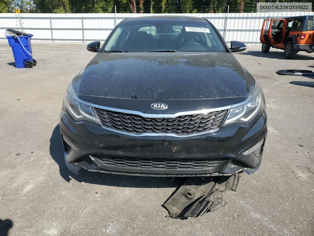 2019 Kia Optima Lx VIN: 5XXGT4L37KG339522 Lot: 75551754