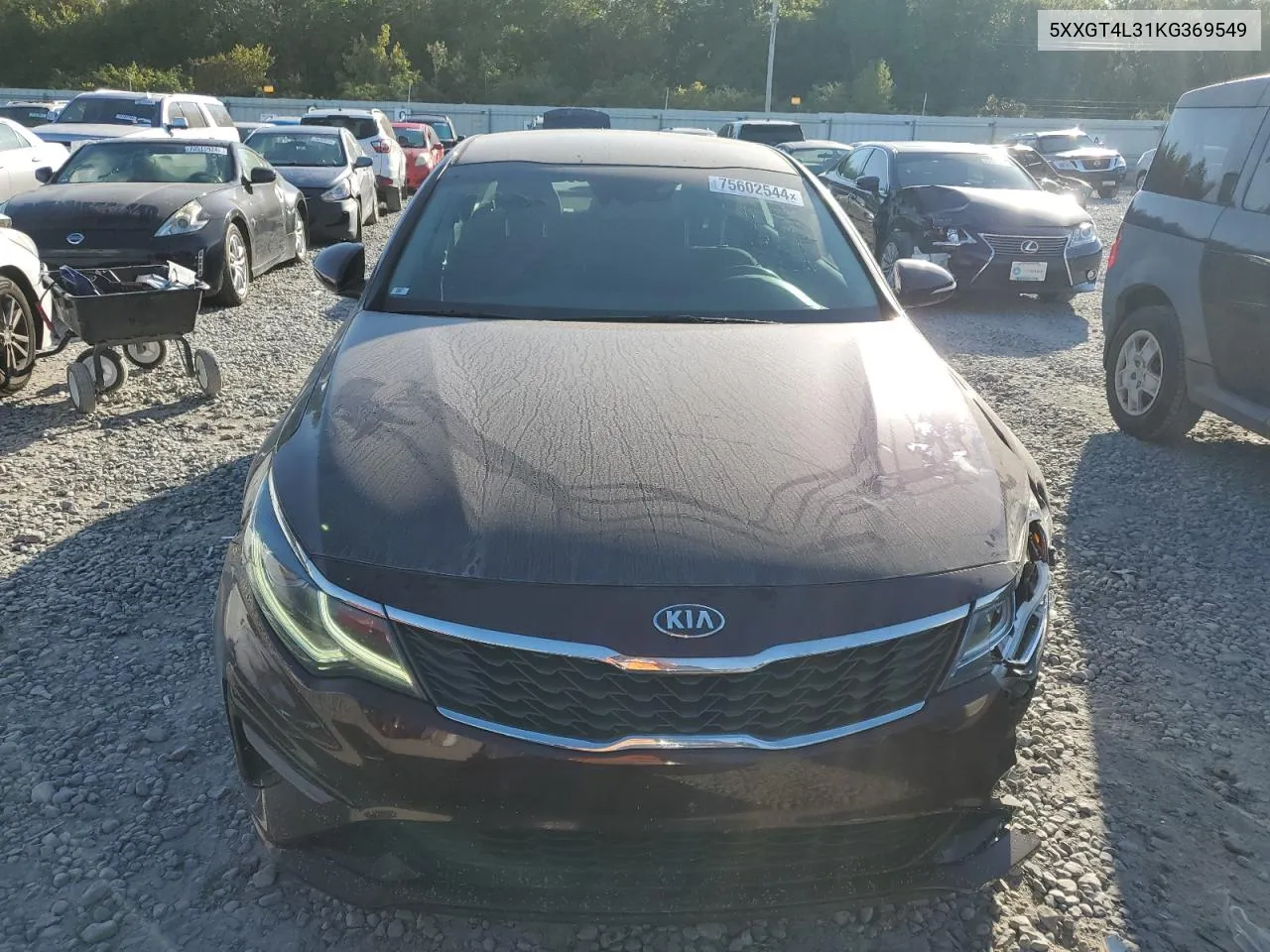 2019 Kia Optima Lx VIN: 5XXGT4L31KG369549 Lot: 75602544