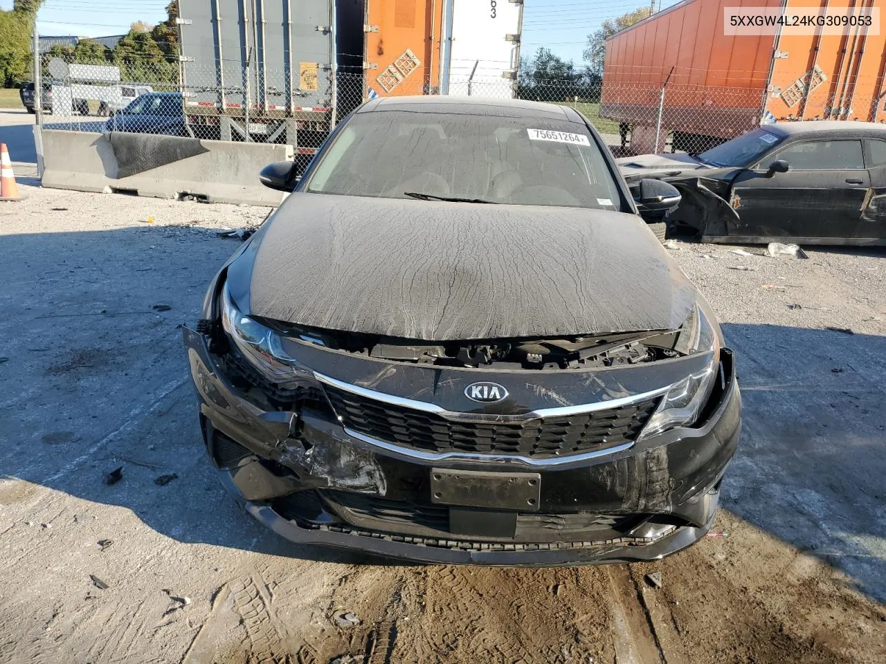 2019 Kia Optima Sx VIN: 5XXGW4L24KG309053 Lot: 75651264