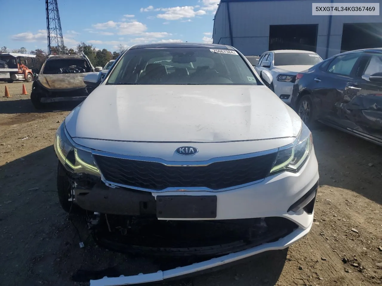 2019 Kia Optima Lx VIN: 5XXGT4L34KG367469 Lot: 75667384