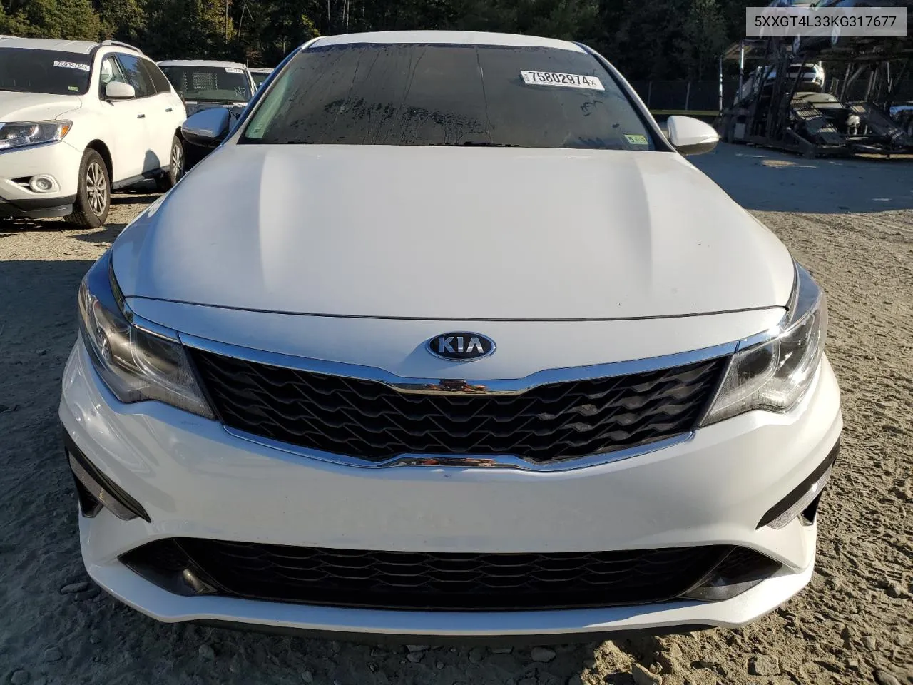 2019 Kia Optima Lx VIN: 5XXGT4L33KG317677 Lot: 75802974