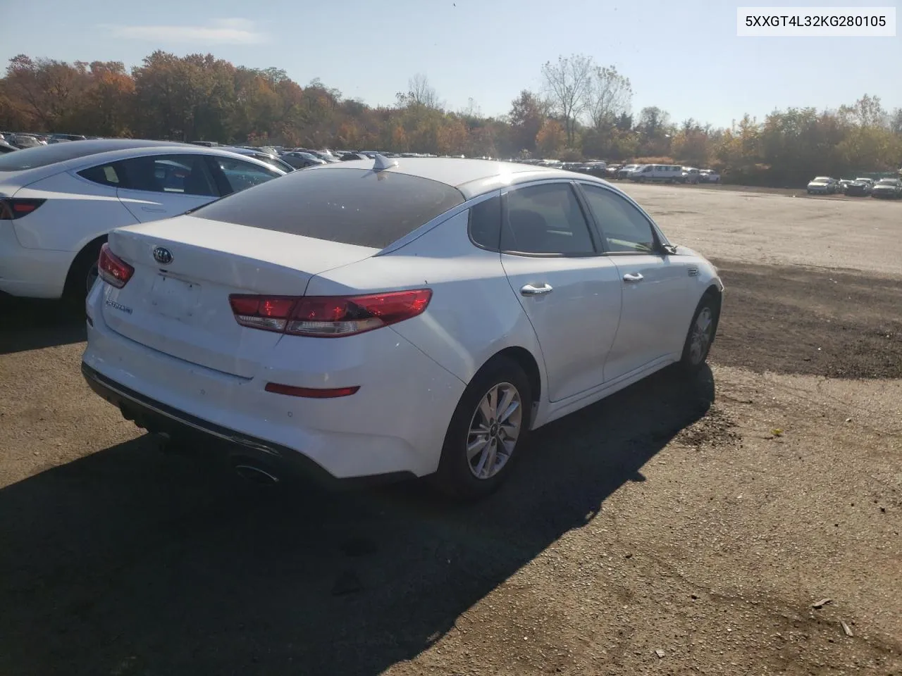 2019 Kia Optima Lx VIN: 5XXGT4L32KG280105 Lot: 75813514