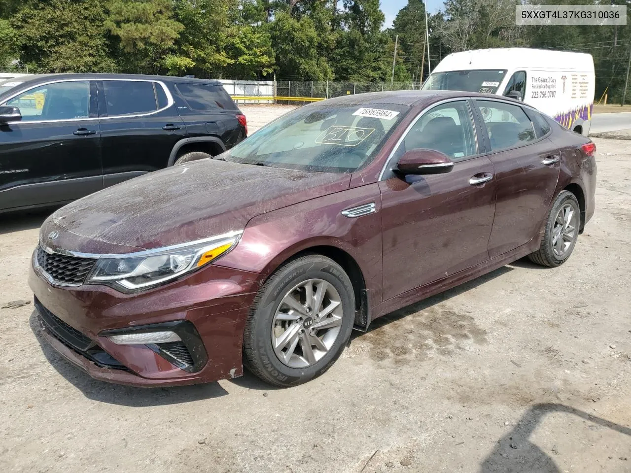 5XXGT4L37KG310036 2019 Kia Optima Lx