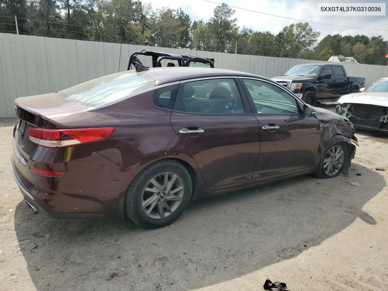 2019 Kia Optima Lx VIN: 5XXGT4L37KG310036 Lot: 75865984