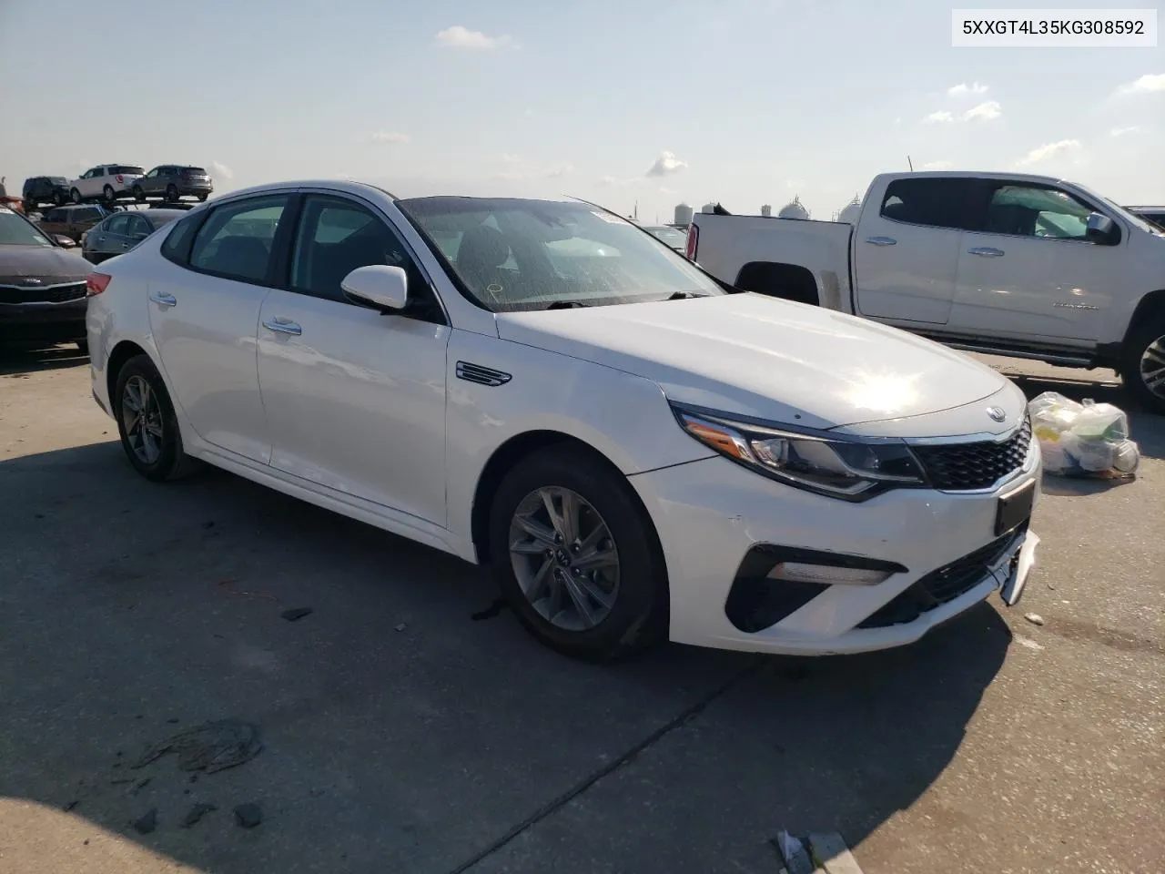 2019 Kia Optima Lx VIN: 5XXGT4L35KG308592 Lot: 75927694