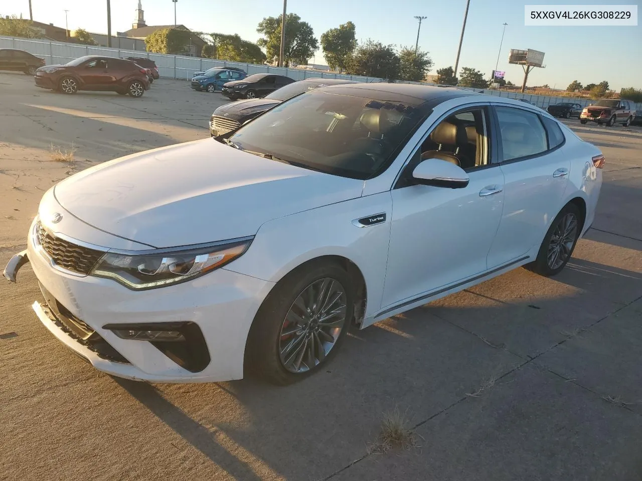 2019 Kia Optima Sxl VIN: 5XXGV4L26KG308229 Lot: 76063434