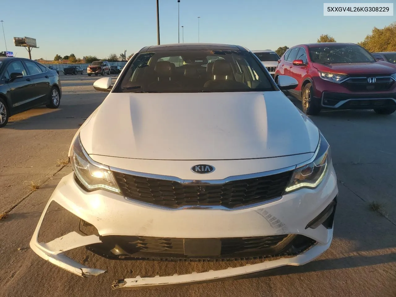 2019 Kia Optima Sxl VIN: 5XXGV4L26KG308229 Lot: 76063434