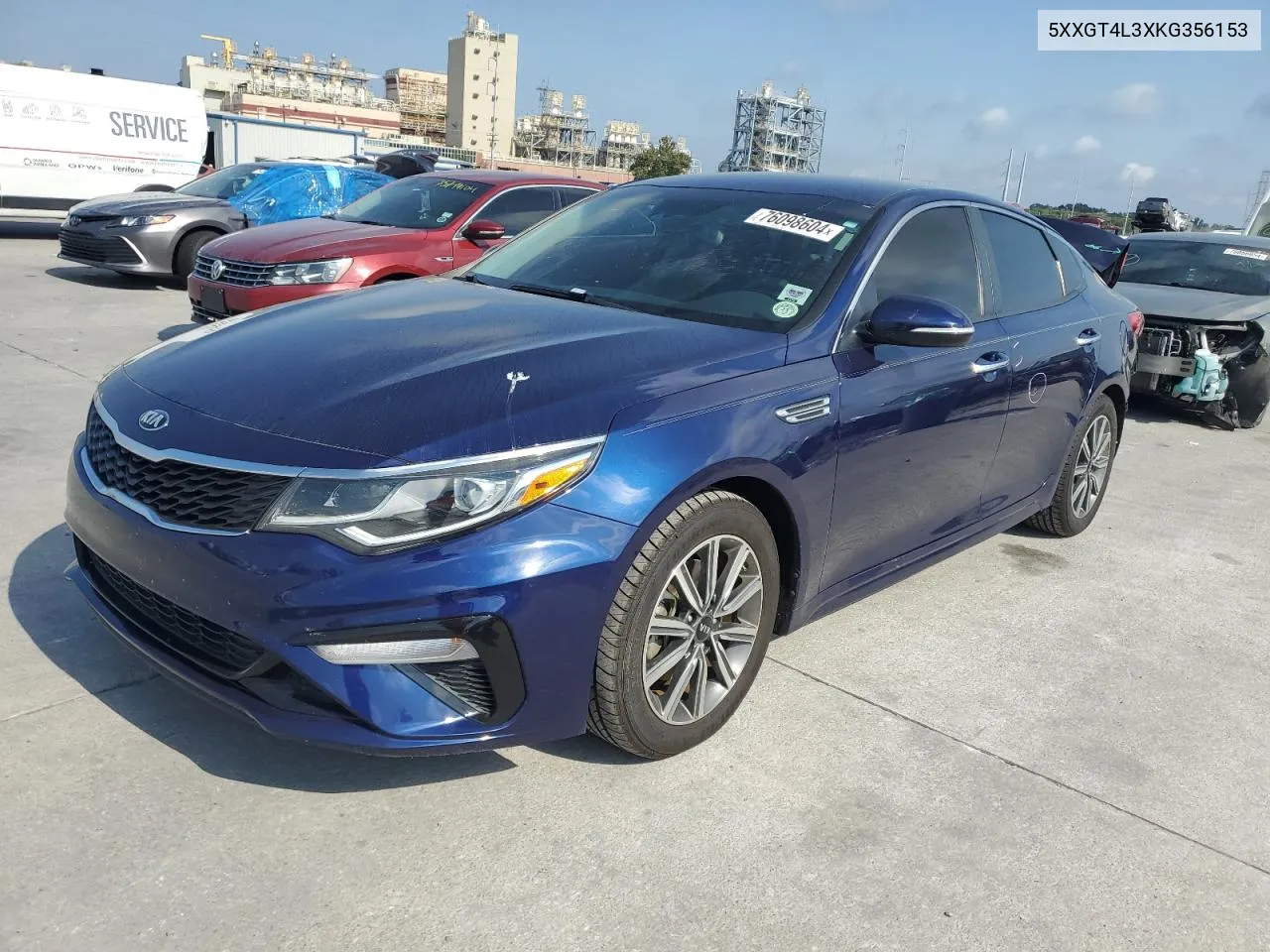 5XXGT4L3XKG356153 2019 Kia Optima Lx