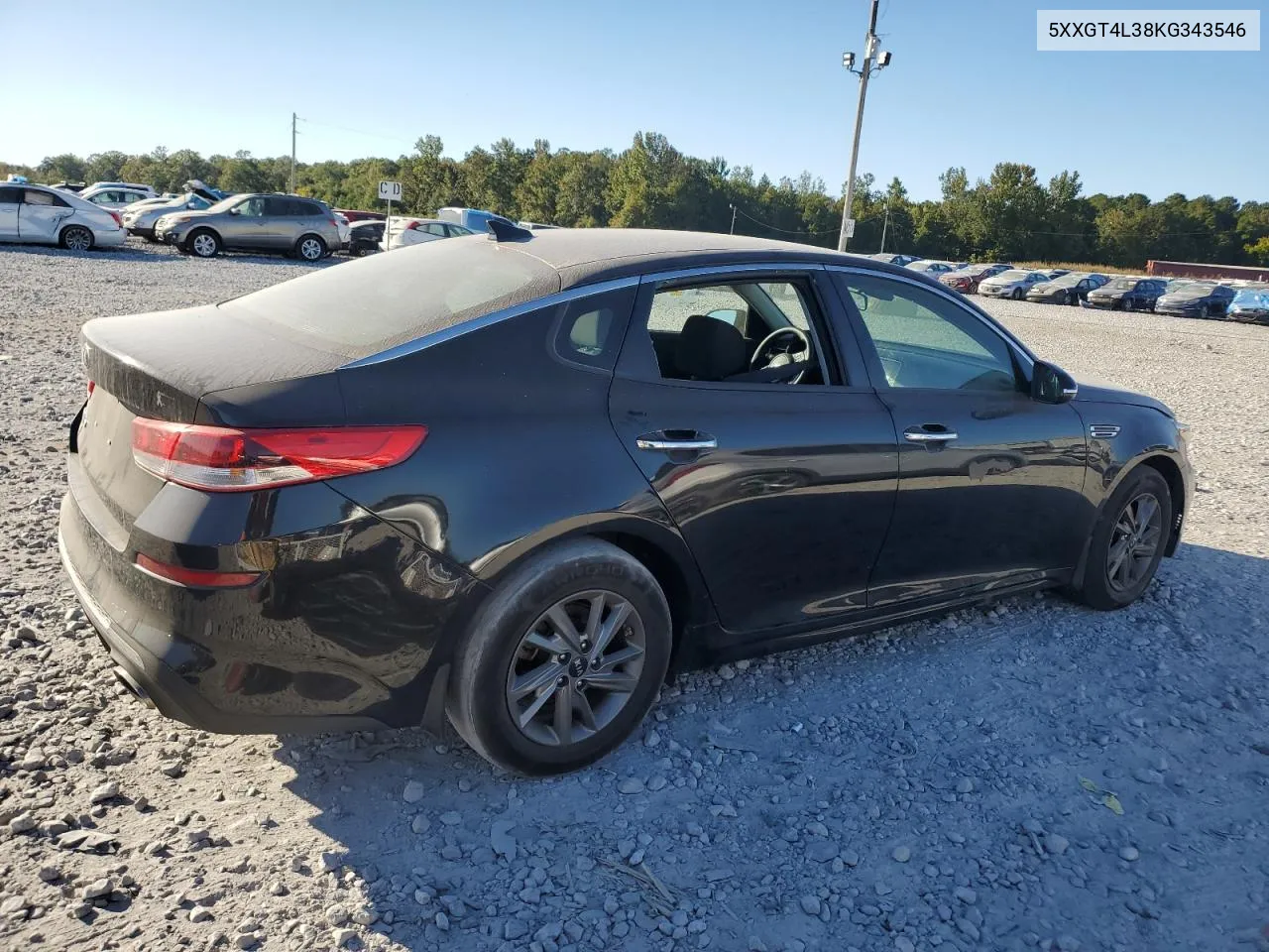 2019 Kia Optima Lx VIN: 5XXGT4L38KG343546 Lot: 76137694