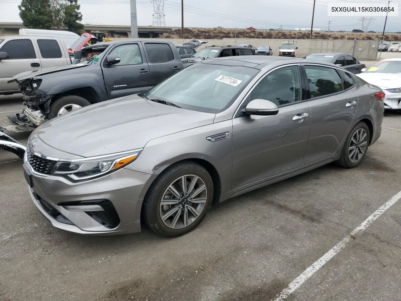 2019 Kia Optima Ex VIN: 5XXGU4L15KG306854 Lot: 76177134