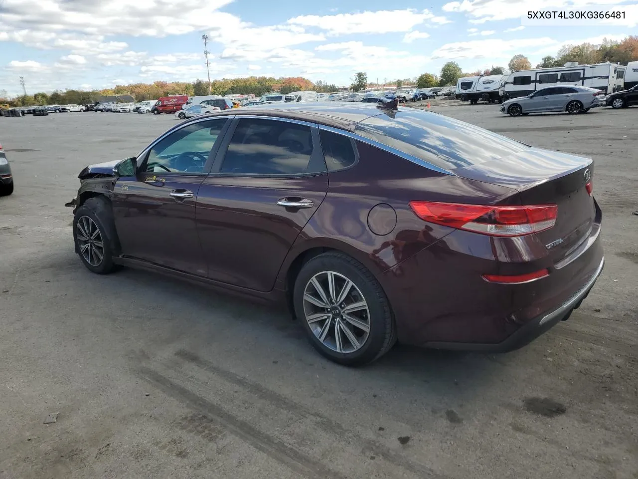 2019 Kia Optima Lx VIN: 5XXGT4L30KG366481 Lot: 76230804