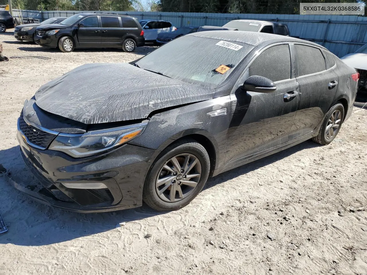 2019 Kia Optima Lx VIN: 5XXGT4L32KG368586 Lot: 76280114