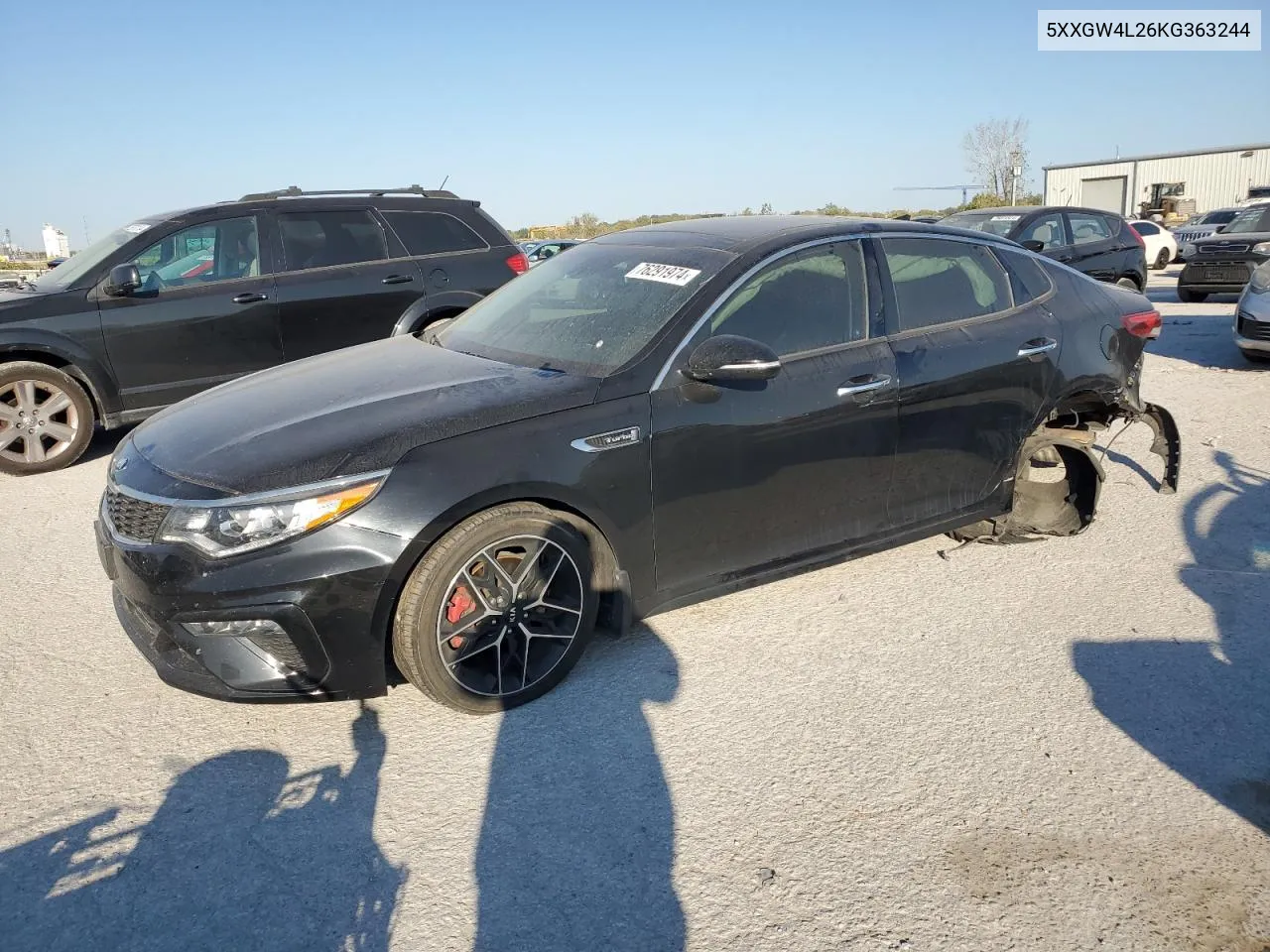 2019 Kia Optima Sx VIN: 5XXGW4L26KG363244 Lot: 76291974