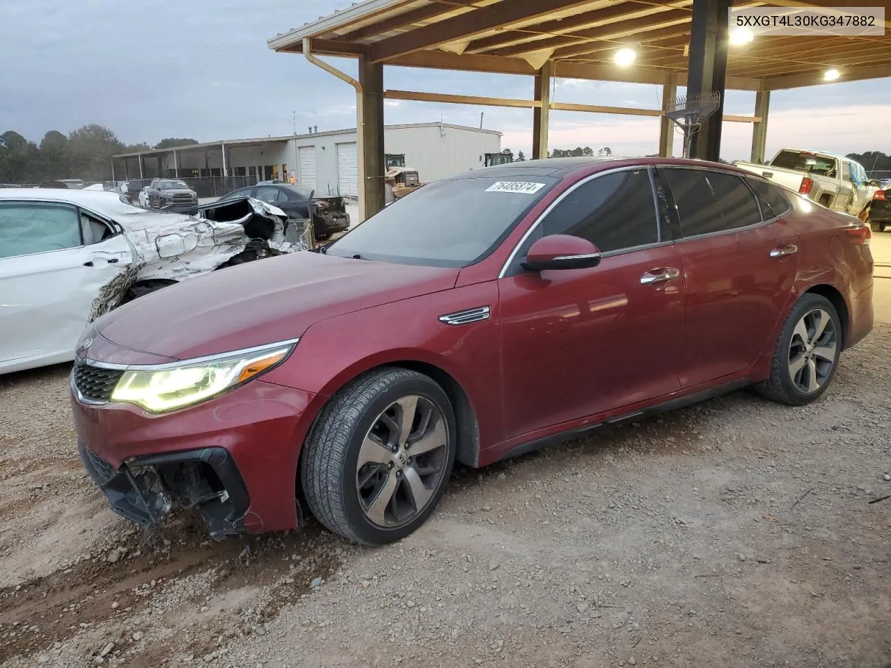 2019 Kia Optima Lx VIN: 5XXGT4L30KG347882 Lot: 76485874