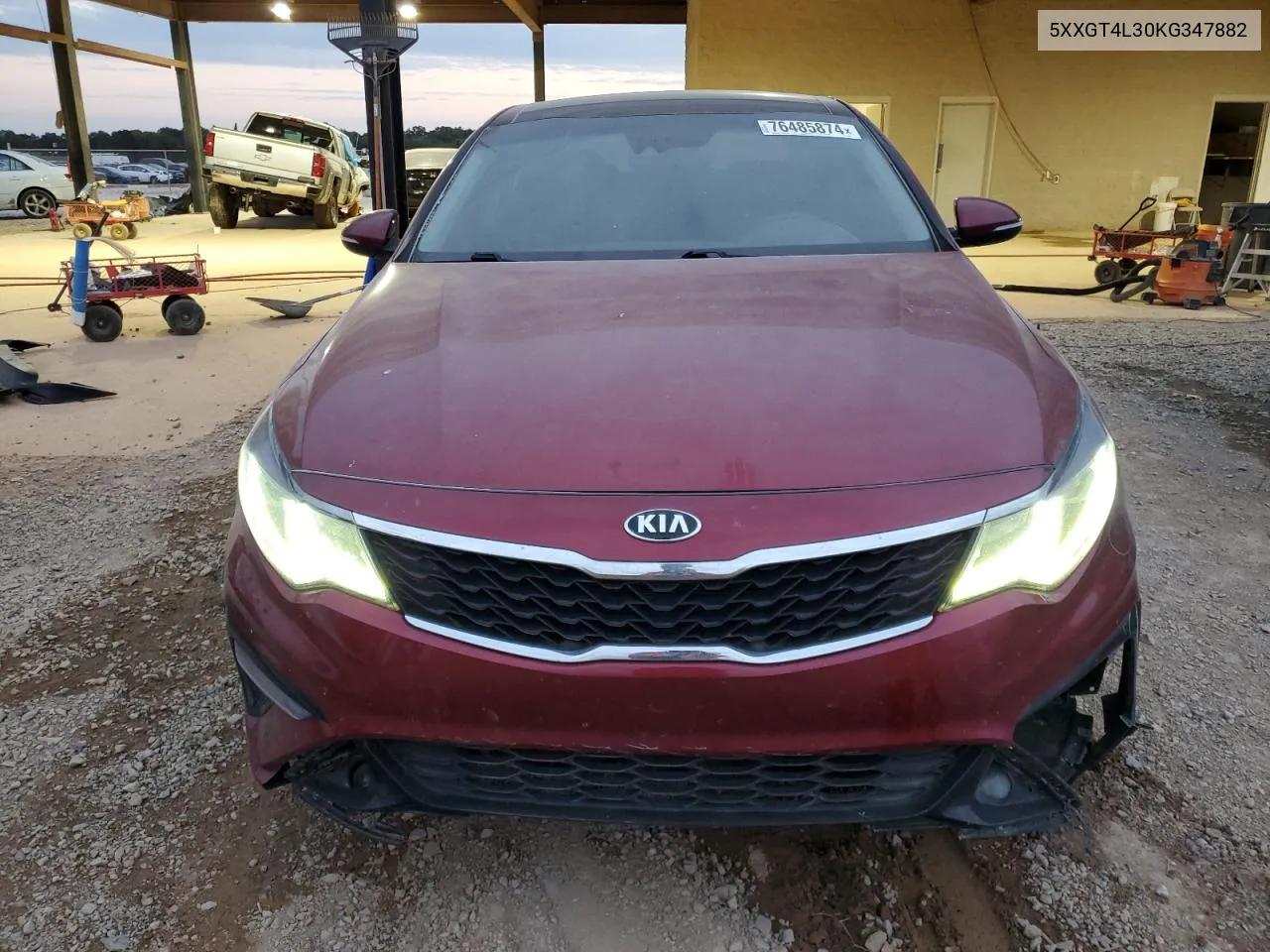 2019 Kia Optima Lx VIN: 5XXGT4L30KG347882 Lot: 76485874