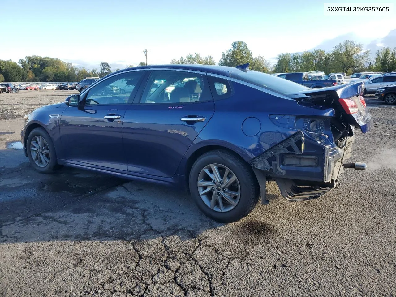 2019 Kia Optima Lx VIN: 5XXGT4L32KG357605 Lot: 76616264