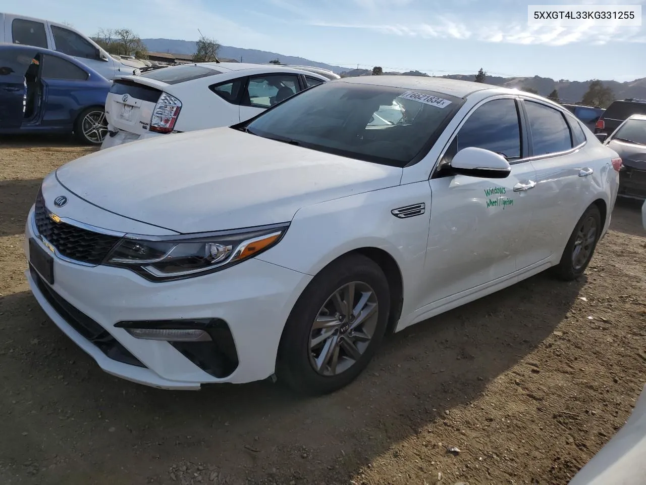 2019 Kia Optima Lx VIN: 5XXGT4L33KG331255 Lot: 76621834