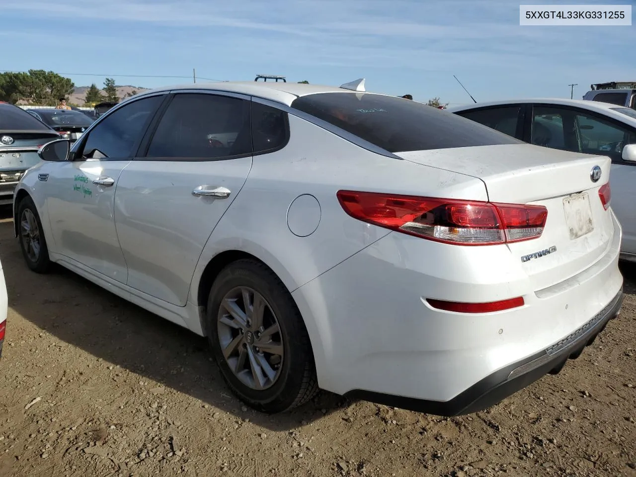 5XXGT4L33KG331255 2019 Kia Optima Lx